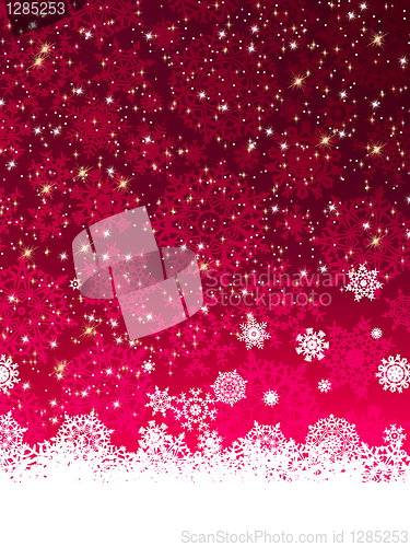 Image of Abstract purple vector winter background. EPS 8