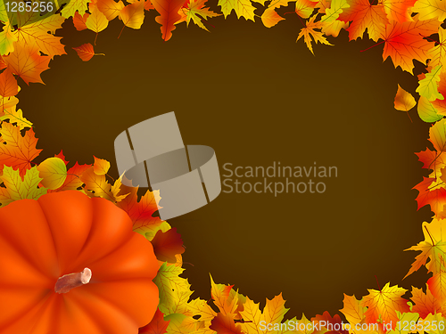 Image of Thanksgiving holiday frame. EPS 8