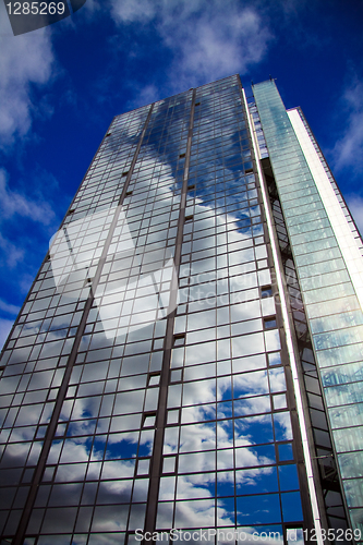 Image of Blue sky building