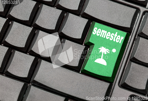 Image of semester computer key