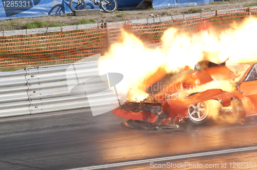 Image of Race car explosion pic2