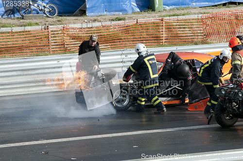 Image of Race car explosion pic6