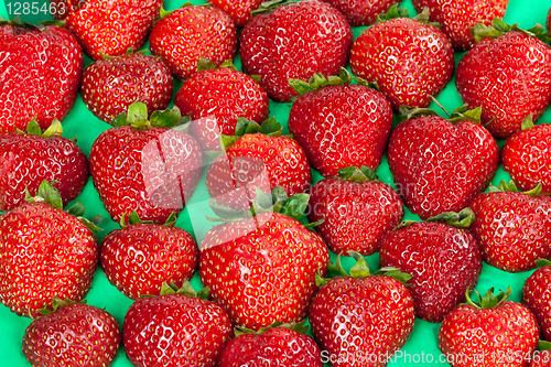 Image of ripe juicy strawberries