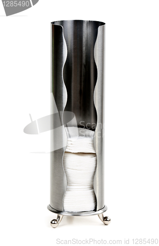 Image of Steel stand for cosmetic cotton disc