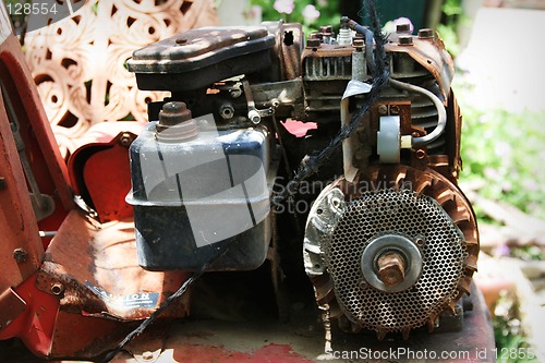 Image of Old rusted  motor