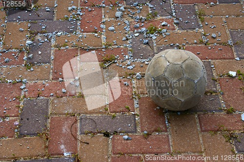 Image of Old soccer ball
