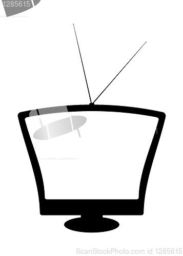 Image of Retro silhouette tv