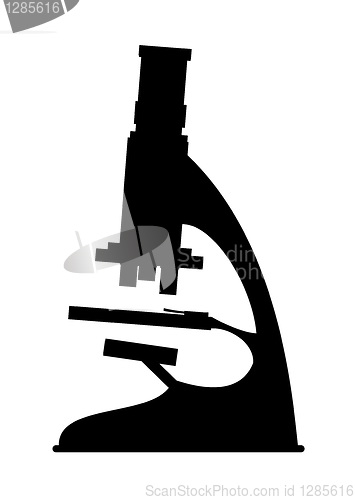 Image of Science silhouette microscope