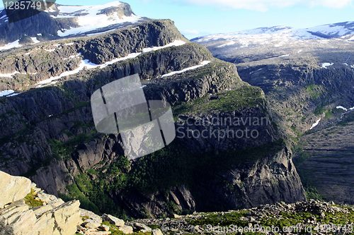 Image of Mountain landscape in Bremanger, Norway.