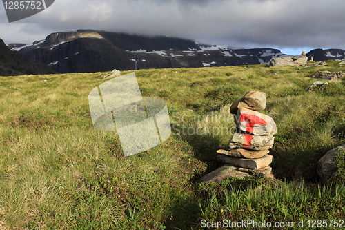 Image of Mountain landscape in Bremanger.