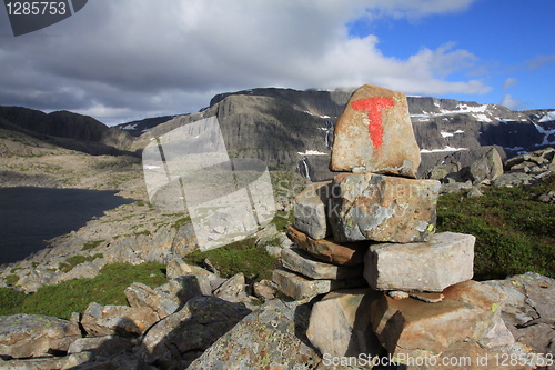 Image of Mountain landscape in Bremanger, Norway.