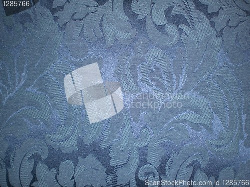 Image of Blue floral fabric
