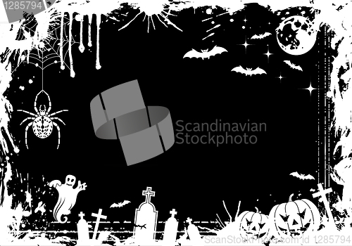 Image of Grunge Halloween frame