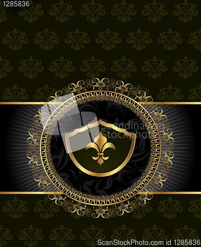Image of cute background with heraldic element