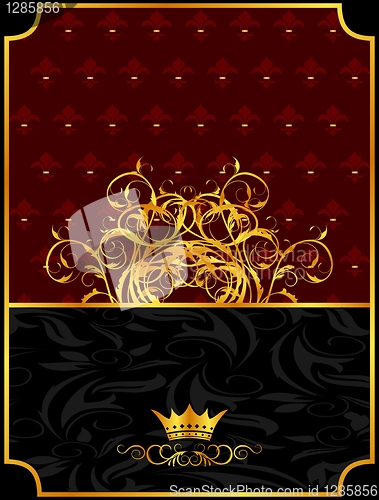 Image of vintage background with crown