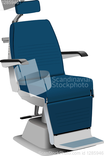 Image of Barber`s chair. Vector illustration