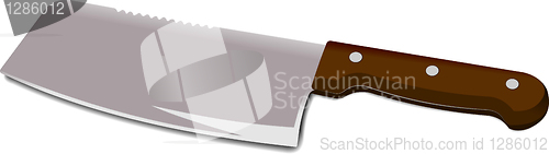 Image of Kitchen chef's knife isolated on a white background