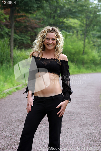 Image of Sexy woman at the park