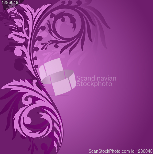 Image of Purple asymmetrical ornament