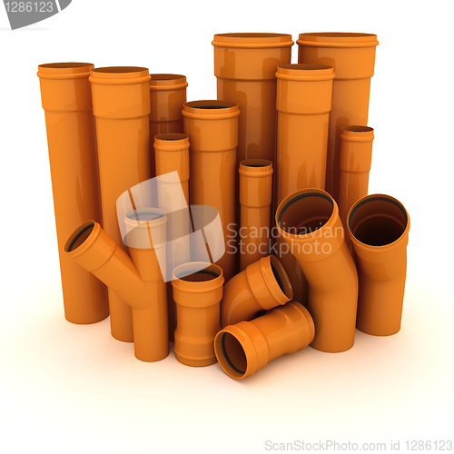 Image of Set of pipes