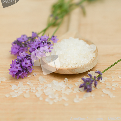 Image of Lavender Bath Salt - Spa Background