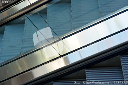 Image of close up of escalator steps