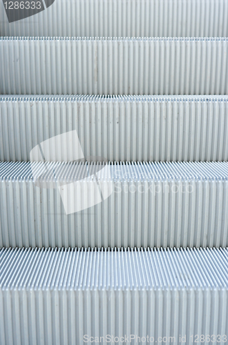 Image of close up of escalator steps
