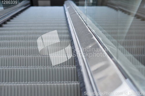 Image of close up of escalator steps