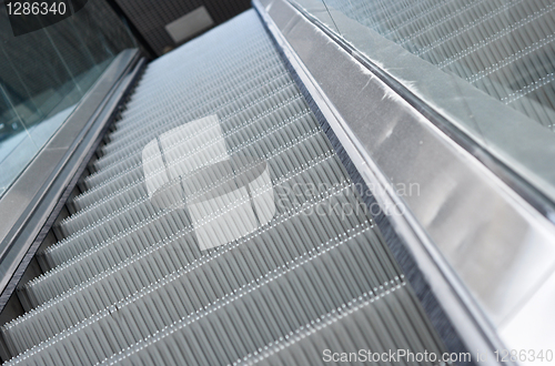 Image of close up of escalator steps