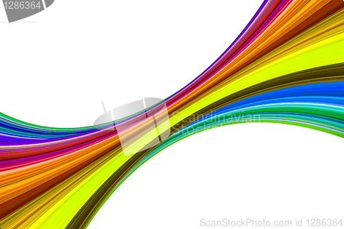 Image of Abstract colourful iridescent figures