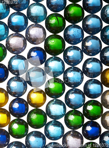 Image of Abstract background from glass colour spheres