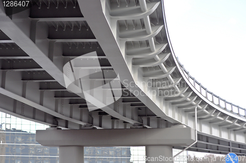 Image of automobile overpass. bottom view