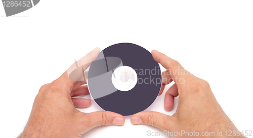 Image of holding a disk