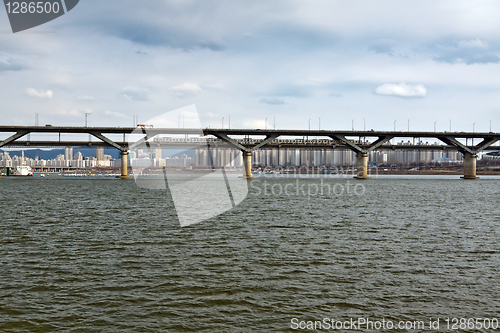 Image of Bridge over Han river in Seoul