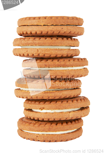 Image of Biscuit cookies stack