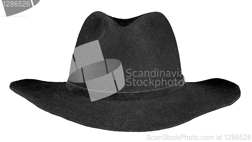 Image of Black hat isolated on a white