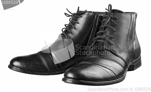 Image of Black man's shoes