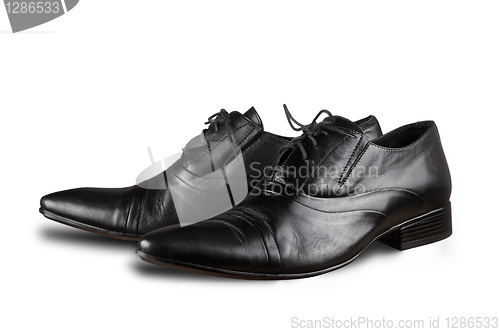 Image of Black man's shoes