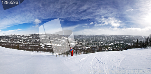 Image of Panoramic view from downhill track