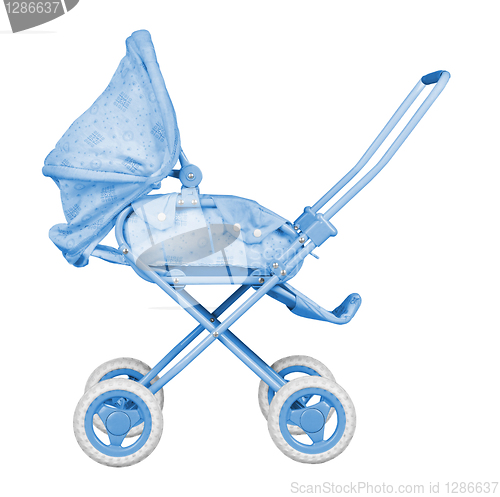 Image of Blue Baby Carriage