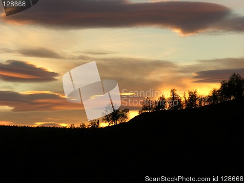 Image of sunset in Norway