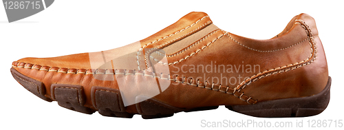 Image of Brown man's shoe