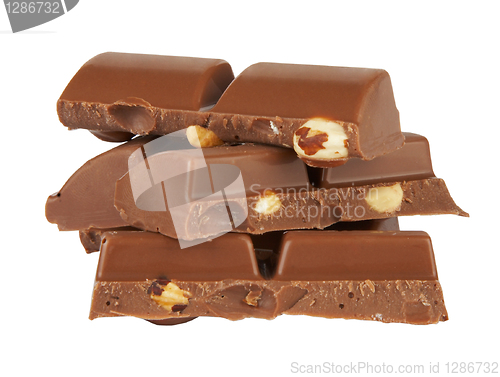 Image of Chocolate pieces with nut