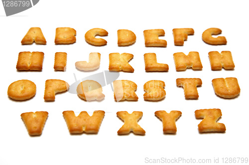 Image of Cookies in the form of the alphabet prospect