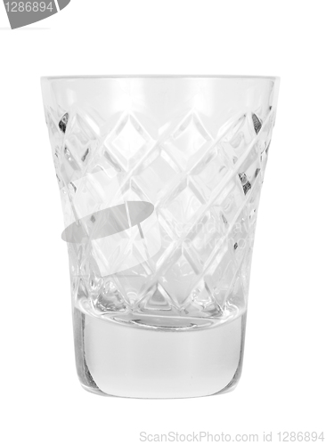 Image of empty glass for vodka