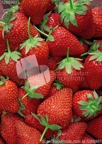 Image of Fresh strawberry background