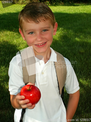 Image of boy going back to school