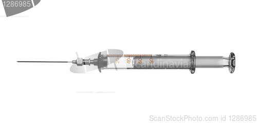 Image of Glass syringe with a needle