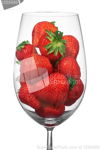 Image of Glass with the strawberry