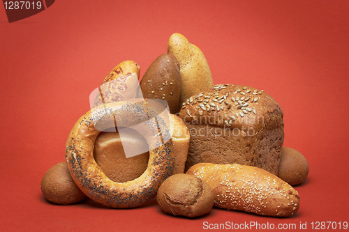 Image of Group of different bread products